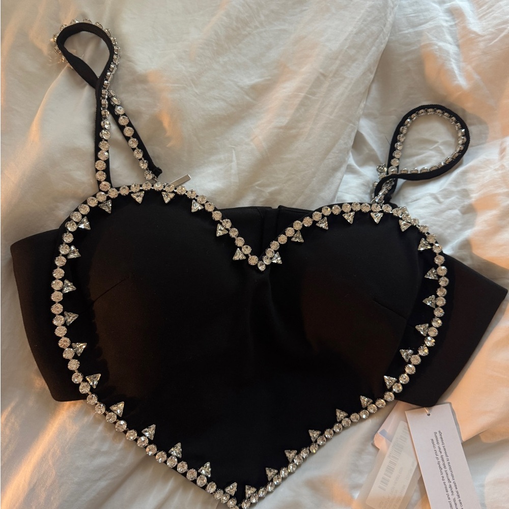 AREA Crystal Heart top